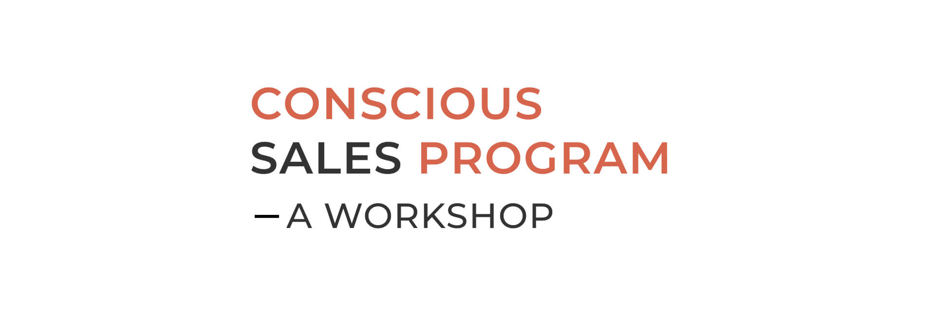 Conscious Sales Program